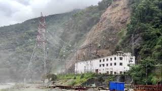 Massive Landslide At Dipu Dara At Balutar Above NHPC Teesta Stage V HEP In Sikkim [upl. by Eniortna]