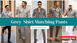 Grey Shirt Matching Pants Ideas  Grey Shirt Combination Pants [upl. by Carlene]