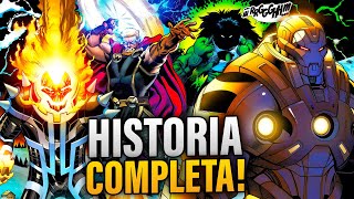 AVENGERS GIGANTES VS CELESTIALES  HISTORIA COMPLETA [upl. by Honoria]