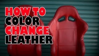 How to color change leather [upl. by Ellerret736]