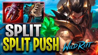 ¡BUILD solo SPLIT PUSH con SETT  Wild Rift 🤠 [upl. by Anialahs]