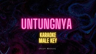 UNTUNGNYA  BERNADYA  AKUSTIK KARAOKE MALE KEY [upl. by Amitaf913]