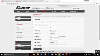 How to Port Forward on Binatone DT910W iball rouuter [upl. by Hanikehs520]
