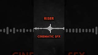 Cinematic Riser Sound FX FREE soundeffects cinematic sounddesign filmmaking rise [upl. by Eerak]