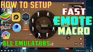 Free Fire Super Fast Emote Macro For All Emulators [upl. by Cadmar215]