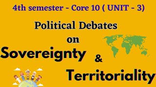 Political debates on Sovereignty and Territoriality [upl. by Dobrinsky390]