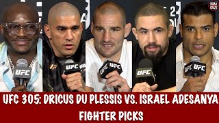 UFC 305 Dricus Du Plessis vs Israel Adesanya Fighter Picks [upl. by Oiciruam]