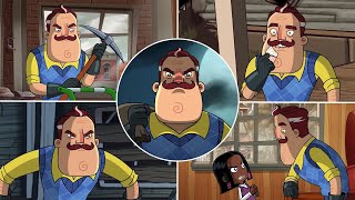 All Neighbor Scenes  Hello Neighbor Animated Series [upl. by Dulcinea89]