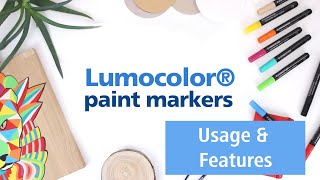 Lumocolor Paint Marker  Usage amp Features  STAEDTLER [upl. by Lladnew]