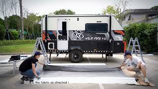 ALEKO Motorized RV Awning Installation Video [upl. by Kessel]