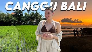 Exploring Canggu Bali vlog 🇮🇩 nightlife sunsets best cafes amp restaurants [upl. by Scholem124]