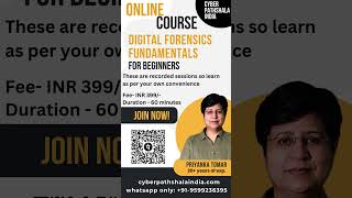 Recorded Digital Forensics Fundamentals for Beginners 1 Hr online course [upl. by Hakeem]