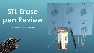 STL Erase Pen Review The Ultimate Pencil Eraser  Sketch amp Draw [upl. by Epilif]