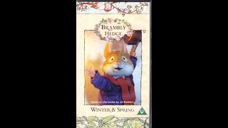 Original VHS Opening and Closing to Brambly Hedge Winter and Spring Story UK VHS Tape [upl. by Pryce]