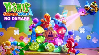 Yoshis Crafted World Full Game Walkthrough No Damage [upl. by Nossah7]