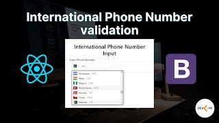 Master React JS Phone Input with Bootstrap in 2024 [upl. by Aan212]