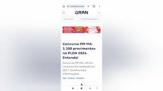 Concurso PM MA Ainda em 2024 [upl. by Casta]