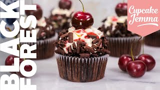 Black Forest Cupcake Recipe  Cupcake Jemma Channel [upl. by Munt]