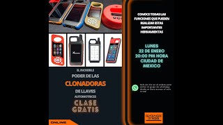 Clase Gratis en vivo El increíble poder de la clonadoras de llaves automotrices [upl. by Enyawal164]