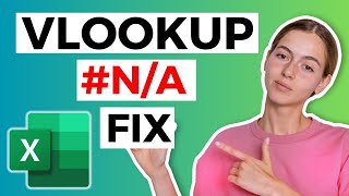 Fix The VLOOKUP Error NA in Excel [upl. by Dobson15]