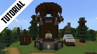 Minecraft How to Build a Pillager Outpost Step By Step [upl. by Kalagher]