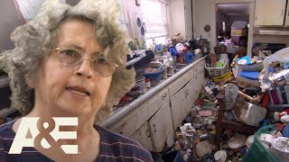 Hoarders Tempers RAGE When Hoarder is Confronted With Reality  AampE [upl. by Leakcim]