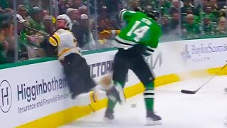 Jamie Benn Hit on Brandon Carlo  Dallas Stars vs Boston Bruins 2024 NHL Highlights [upl. by Yddur]