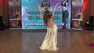 Sunniva dancing at Rakkas Istanbul international Oriental Dance Festival 2024 [upl. by Thorner903]