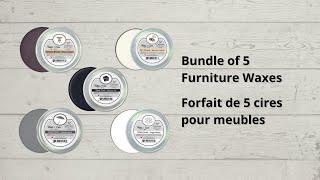 BIL Forfait de 5 cires pour meublesBundle of 5 Furniture Waxes [upl. by Imoin]