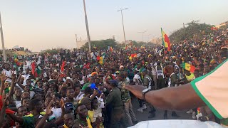 Accueil des lions du Sénégal 🇸🇳 [upl. by Hselin87]