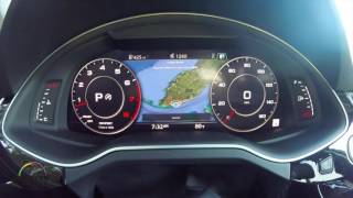 2017 Audi Q7 virtual cockpit with 123inch TFT display [upl. by Lorimer]