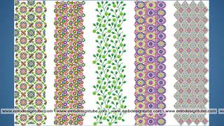 50 AllOver Embroidery Designs  March 2018 Bulk Download [upl. by Aenil498]