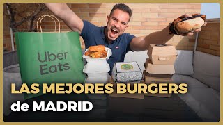 Probando las MEJORES BURGERS a DOMICILIO de MADRID [upl. by Yemirej]