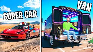 ULTIMATE CAR SLEEPOVER Budget Challenge [upl. by Halla]