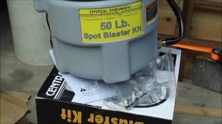 New Harbor Freight Portable Sandblaster  Unbox and Test [upl. by Airahs]