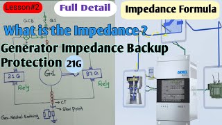 What is the ImpedanceGenerator Impedance Backup Protection Full Details in Hindi  Urdu 21G [upl. by Tema]