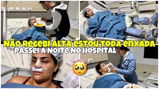 NÃO RECEBI ALTA MOSTREI MEU NARIZ PASSEI A NOITE NO HOSPITAL ESTOU TODA ENXADA FIZ RINOPLASTIA [upl. by Hnid]