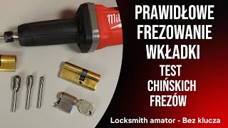 52 Prawidłowe frezowanie wkładki  Test chińskich frezów z węglika wolframu BezKlucza [upl. by Seligman]