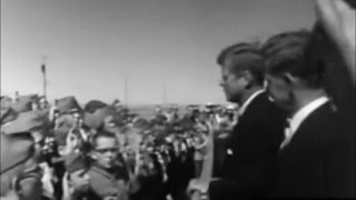 September 25 1963  President John F Kennedy arriving in Laramie Wyoming [upl. by Neivad]