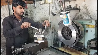 How to Polish and Resurface Clutch Pressure Plate and Flywheel [upl. by Euqinomahs]