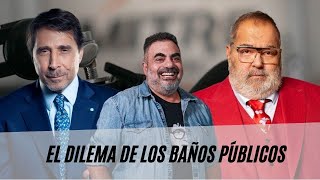 El pase de Eduardo Feinmann y Jorge Lanata con Roberto Moldavsky el dilema de los baños públicos [upl. by Lem47]