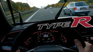 Honda Civic Type R Autobahn Acceleration [upl. by Kenta711]