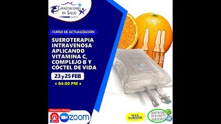 SUEROTERAPIA INTRAVENOSA APLICANDO VITAMINA C COMPLEJO B Y COCTEL DE VIDA 22 [upl. by Akirret]