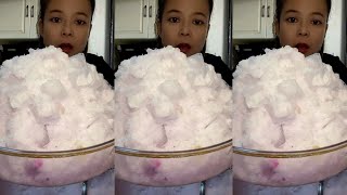 Y14  ASMR ICE EATING  FREEZER FROST ICE  FLAVOURED ICE  ICE EATING🧊 [upl. by Naitirb549]