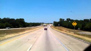 Interstate 45 North through Corsicana Texas [upl. by Ariay888]