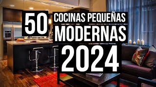 50 COCINAS MODERNAS PEQUEÑAS 2024  TENDENCIAS en DECORACIÓN DISEÑOS MUEBLES DE COCINAS y COLORES [upl. by Collbaith906]