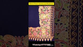 Original Kashmiri Heavy Embroidery Shawls and Stoles Kashmirioriginalwintershawlstolepurewool [upl. by Zelten]