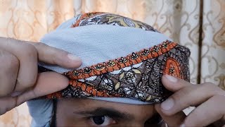 How to tie Yemeni Shemagh Desert style  Yemeni Shemagh [upl. by Aillimat]