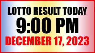 Lotto Result Today 9pm Draw December 17 2023 Swertres Ez2 Pcso [upl. by Dasie]