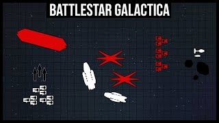 The Battlestar Galacticas First Major Victory  BSG Battle Breakdown [upl. by Maude490]